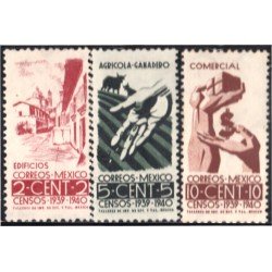 México 540/42 1939 Censos Edificios Agrícola- Ganadero Comercial MH México 540/42 1939 Censos Edificios Agrícola- Ganadero Comercial MH