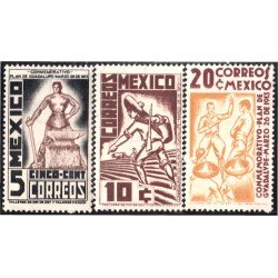 México 526/28 1938 Conmemorativo Plan de Guadalupe MH México 526/28 1938 Conmemorativo Plan de Guadalupe MH