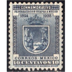 México 516 1935 111 Aniversario de la entrada del Estado de Chiapas a la Confederación MH México 516 1935 111 Aniversario de la entrada del Estado de Chiapas a la Confederación MH