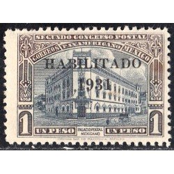 México 485 1931 Palacio postal mexicano MH México 485 1931 Palacio postal mexicano MH