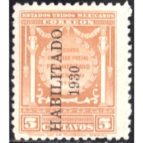 México 467 1930 2º Congreso Postal Panamericano MH