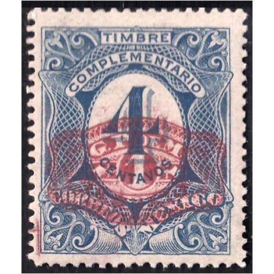 México 410 1917 Timbre de 1908/09 complementario MH México 410 1917 Timbre de 1908/09 complementario MH