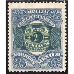 México 406 1917 Timbre de 1908/09 complementario MH México 406 1917 Timbre de 1908/09 complementario MH