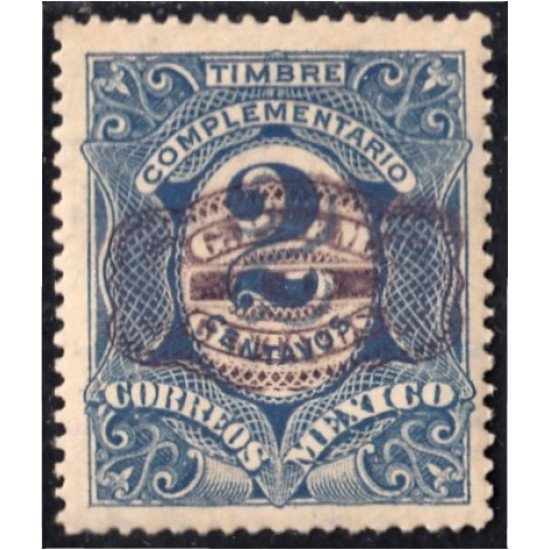 México 404 1917 Timbre de 1908/09 complementario MH México 404 1917 Timbre de 1908/09 complementario MH