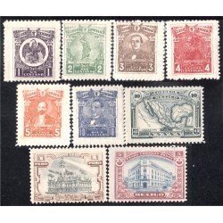 México 346/54 1915/16 Escudos José María Morelos Benito Juárez Cuantemoc MH México 346/54 1915/16 Escudos José María Morelos Benito Juárez Cuantemoc MH