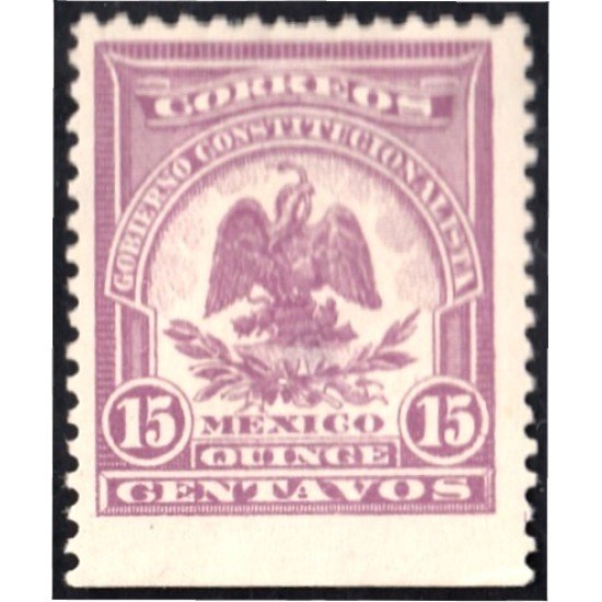 México 255 1914 Escudo Shield MH MIRAR DENTAT INFERIOR México 255 1914 Escudo Shield MH MIRAR DENTAT INFERIOR