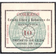 México 215a 1913/14 Estado libre y soberano de Sorona MH