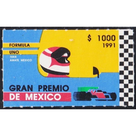 México 1361 1991 Fórmula 1 Gran Prix MNH México 1361 1991 Fórmula 1 Gran Prix MNH