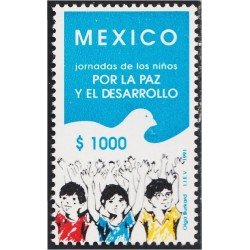 México 1360 1991 Jornada de los niños por la paz y el desarrollo MNH México 1360 1991 Jornada de los niños por la paz y el desarrollo MNH