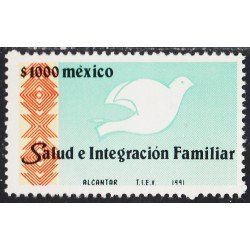 México 1359 1991 Salud e integración familiar MNH México 1359 1991 Salud e integración familiar MNH
