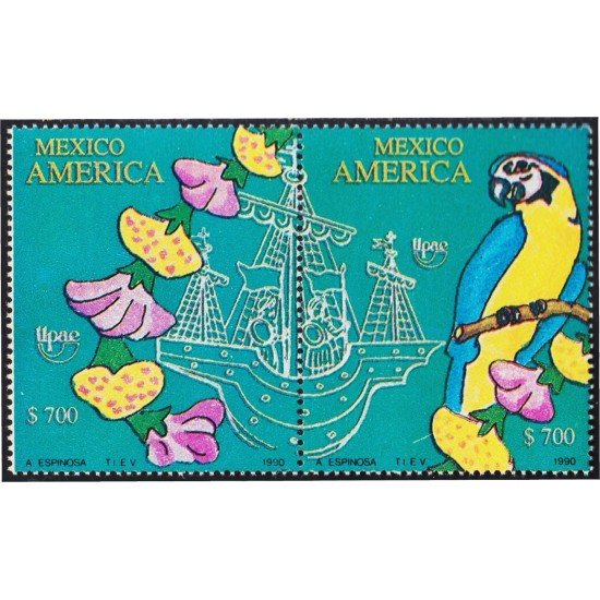 México 1357/58 1991 América Upaep Entorno natural descubierto MNH México 1357/58 1991 América Upaep Entorno natural descubierto MNH