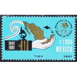 México 1350 1990 Secretaría de Marina Armada de México MNH México 1350 1990 Secretaría de Marina Armada de México MNH