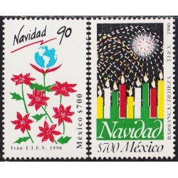 México 1347/48 1990 Navidad Christmas MNH México 1347/48 1990 Navidad Christmas MNH