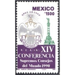 México 1339 1990 XIV Conferencia Consejos Supremos del Mundo MNH México 1339 1990 XIV Conferencia Consejos Supremos del Mundo MNH