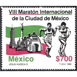 México 1332 1990 VIII Maratón Internacional de la ciudad de México MNH México 1332 1990 VIII Maratón Internacional de la ciudad de México MNH