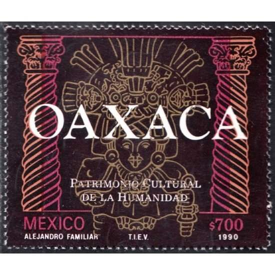 México 1329 1990 Oaxca patrimonio cultural de la humanidad MNH México 1329 1990 Oaxca patrimonio cultural de la humanidad MNH
