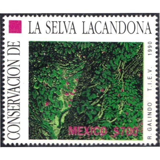 México 1327 1990 Conservación de la selva Lacandona MNH México 1327 1990 Conservación de la selva Lacandona MNH