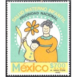 México 1321 1990 Salud materno infantil prioridad Nacional MNH México 1321 1990 Salud materno infantil prioridad Nacional MNH
