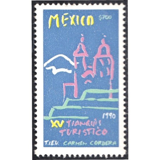 México 1320 1990 Exposición turística MNH México 1320 1990 Exposición turística MNH