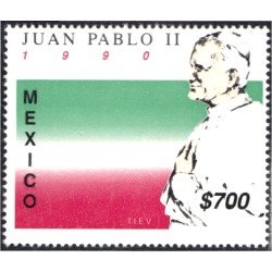 México 1318 1990 S.S Juan Pablo II MNH México 1318 1990 S.S Juan Pablo II MNH