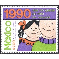 México 1312 1990 Campaña por la vacunación infantil MNH México 1312 1990 Campaña por la vacunación infantil MNH