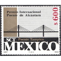 México 1311 1990 Puente de Alántara MNH México 1311 1990 Puente de Alántara MNH