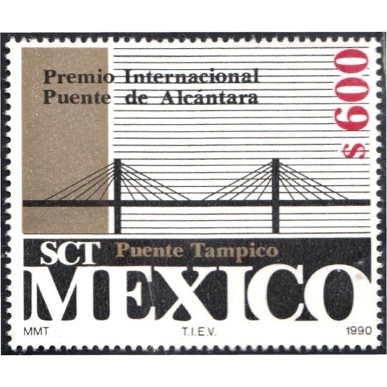 México 1311 1990 Puente de Alántara MNH México 1311 1990 Puente de Alántara MNH