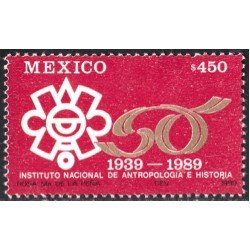 México 1310 1989 Instituto Nacional de Antropología e Historia MNH México 1310 1989 Instituto Nacional de Antropología e Historia MNH