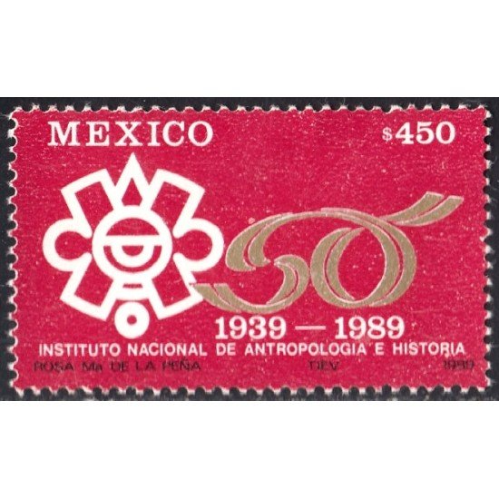 México 1310 1989 Instituto Nacional de Antropología e Historia MNH México 1310 1989 Instituto Nacional de Antropología e Historia MNH