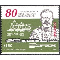 México 1309 1989 Felipe Pescador MNH México 1309 1989 Felipe Pescador MNH