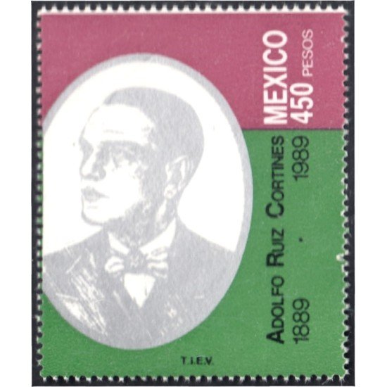México 1306 1989 Adolfo Ruiz Cortines MNH México 1306 1989 Adolfo Ruiz Cortines MNH