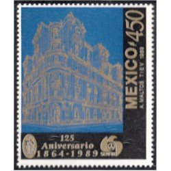 México 1305 1989 125 Aniversario de la Banca Serfín MNH México 1305 1989 125 Aniversario de la Banca Serfín MNH
