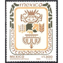 México 1300 1989 Encuentro de dos mundos MNH México 1300 1989 Encuentro de dos mundos MNH