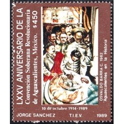 México 1299 1989 Convención Soberana Revolucionaria de Aguascalientes MNH México 1299 1989 Convención Soberana Revolucionaria de Aguascalientes MNH