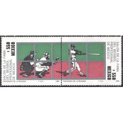 México 1287/88 1989 Salón Profesional de la Fama de Béisbol Profesional México MNH México 1287/88 1989 Salón Profesional de la Fama de Béisbol Profesional México MNH