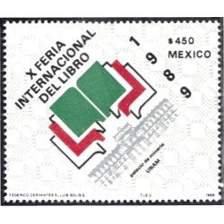 México 1279 1989 X Feria Internacional del libro MNH México 1279 1989 X Feria Internacional del libro MNH