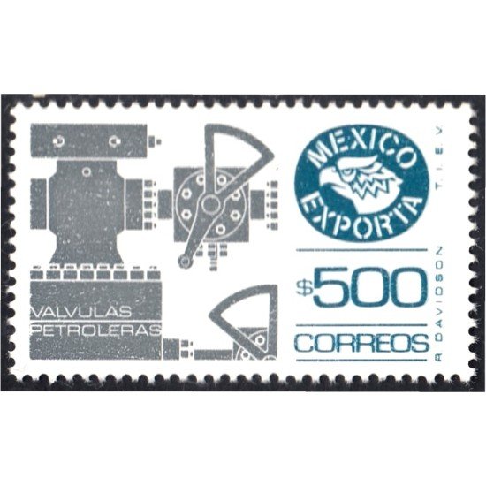 México 1275Ba 1989 México exporta Válvulas petroleras MNH México 1275Ba 1989 México exporta Válvulas petroleras MNH
