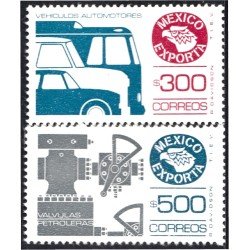 México 1275AB 1988 México exporta Vehículos automores Válvulas petroleras MNH México 1275AB 1988 México exporta Vehículos automores Válvulas petroleras MNH