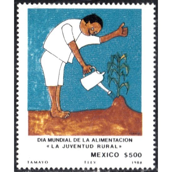 México 1264 1988 Día mundial de la alimentación México 1264 1988 Día mundial de la alimentación