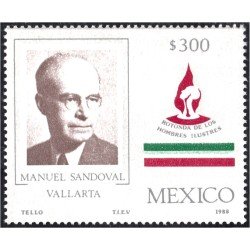 México 1261 1988 Manuel Sandoval Vallarta MNH México 1261 1988 Manuel Sandoval Vallarta MNH