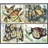 México 1257/60 1988 Mariposas Butterflies MNH