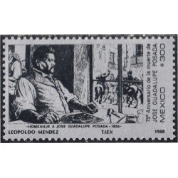 México 1256 1988 Homenaje a José Guadalupe MNH México 1256 1988 Homenaje a José Guadalupe MNH
