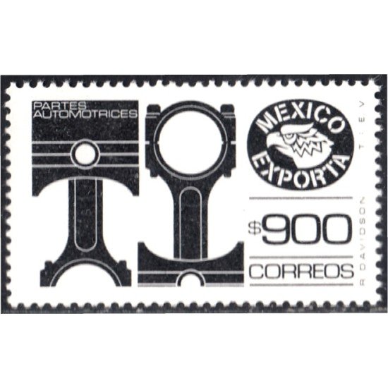 México 1245 1988 México Exporta partes automotrices MNH México 1245 1988 México Exporta partes automotrices MNH