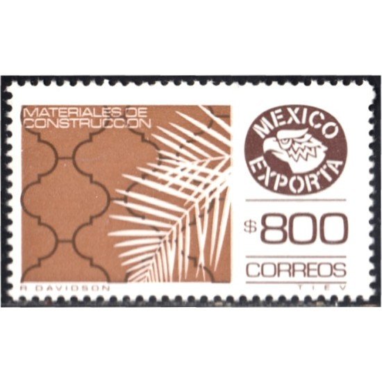 México 1244 1988 México Exporta materiales de Construcción MNH México 1244 1988 México Exporta materiales de Construcción MNH