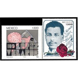 México 1239/40 1988 Ramón López Velarde MNH México 1239/40 1988 Ramón López Velarde MNH