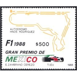 México 1238 1988 Gran Prix Formula 1 MNH México 1238 1988 Gran Prix Formula 1 MNH