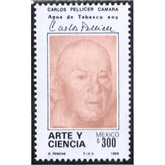 México 1234 1988 Carlos Pellicer Camara MNH México 1234 1988 Carlos Pellicer Camara MNH