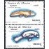 México 1223/24 1988 Fauna Marina Ajolote Manatí MNH