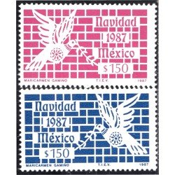 México 1214/15 1987 Navidad Christmas MNH México 1214/15 1987 Navidad Christmas MNH