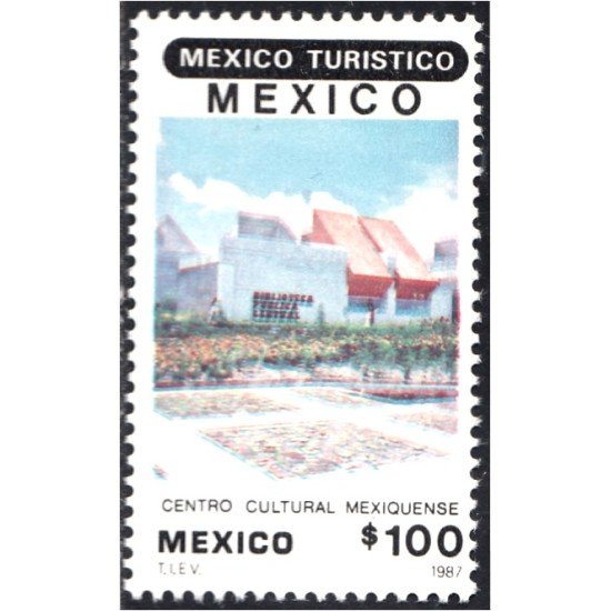 México 1204 1987 Centro cultural mexiquense MNH México 1204 1987 Centro cultural mexiquense MNH
